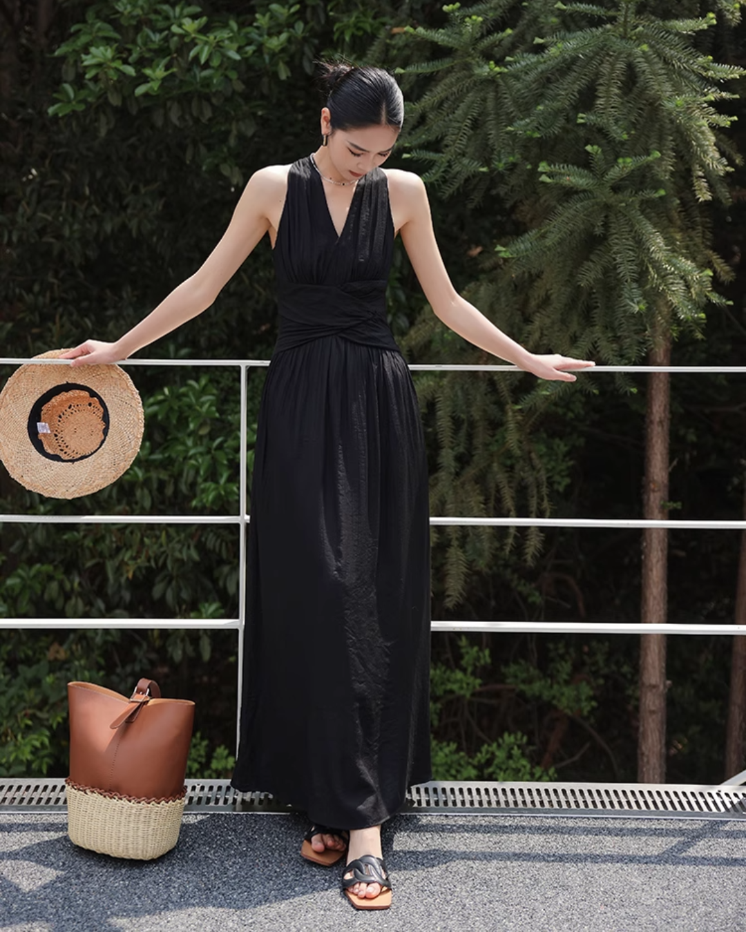 Elegant tight square neck dress (long sleeves)
