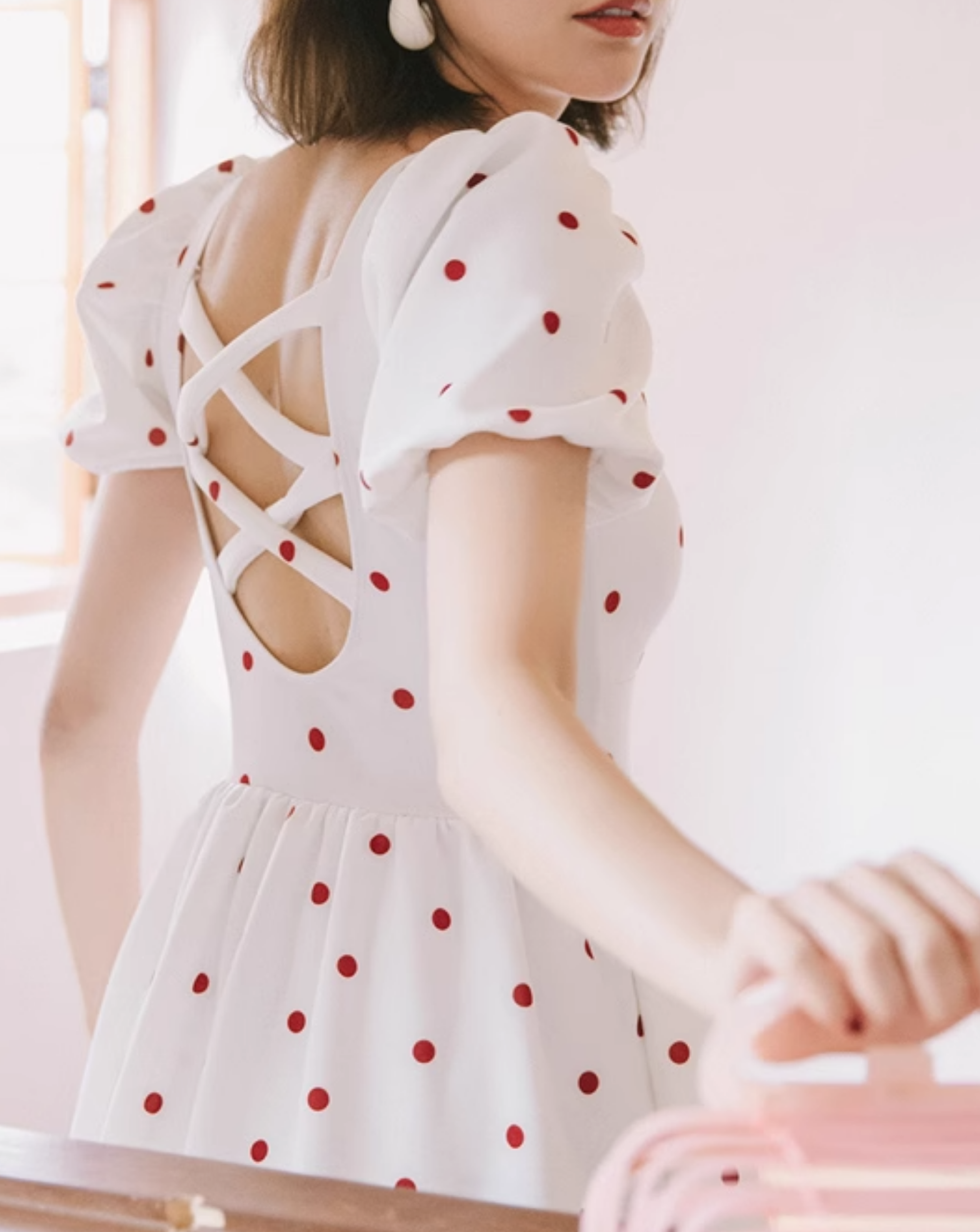 Retro dot swimwear