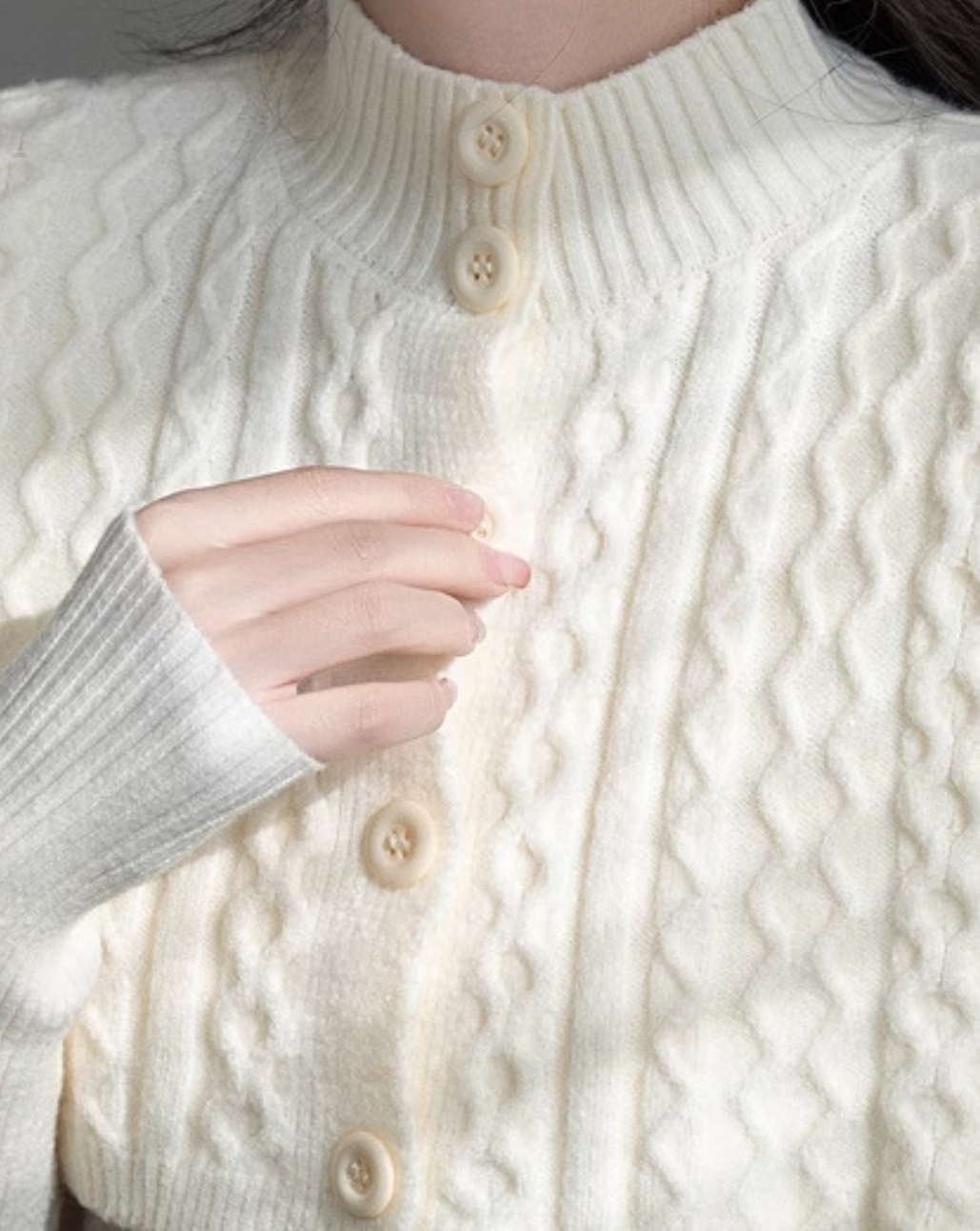2-piece cape knit