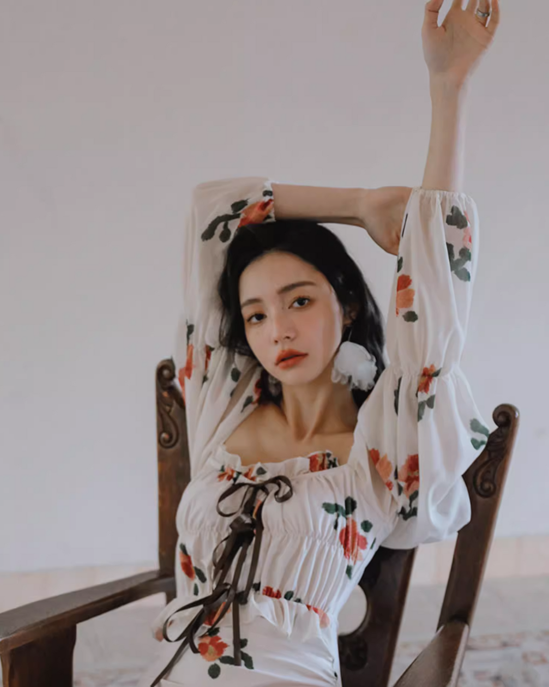Romantic Floral One-Piece Swimwear