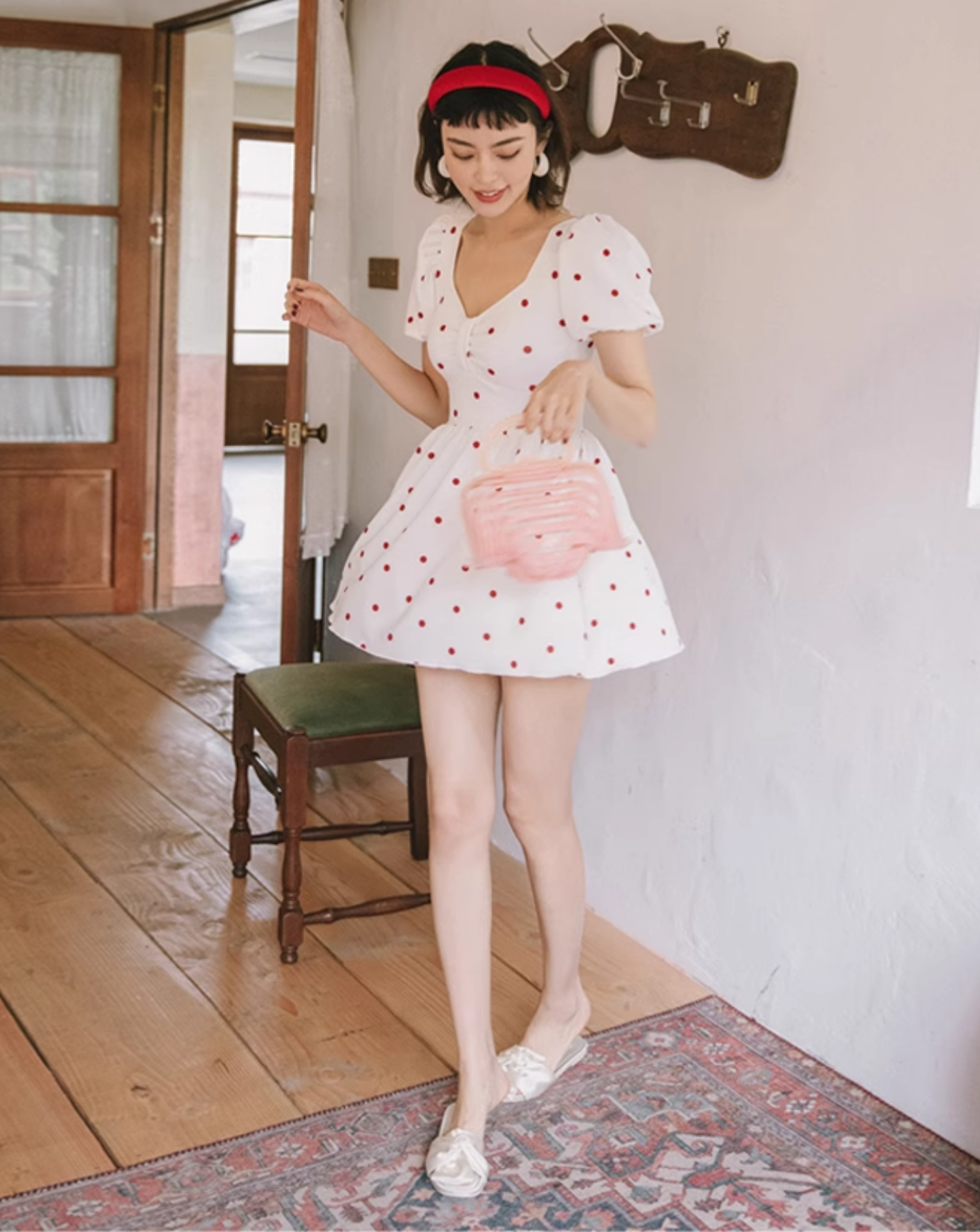 Retro dot swimwear