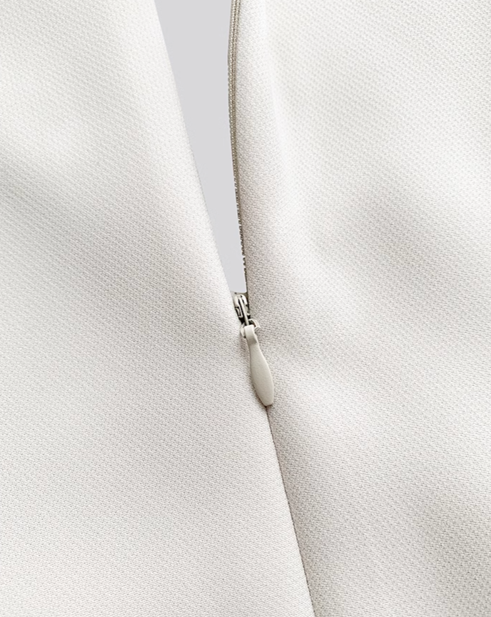 V-neck A-line long dress