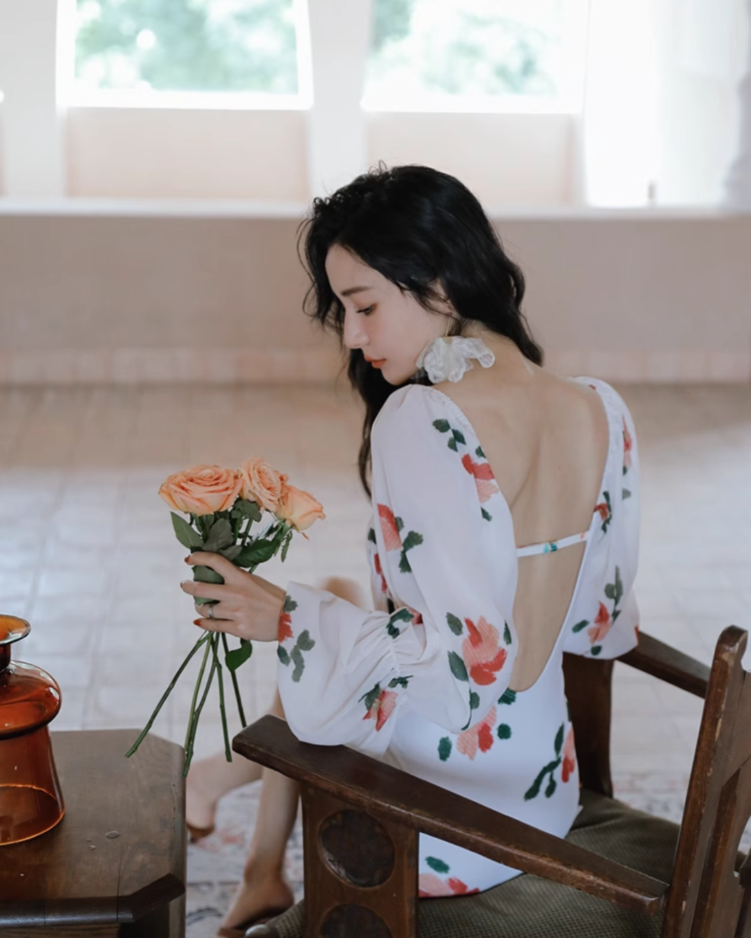 Romantic Floral One-Piece Swimwear