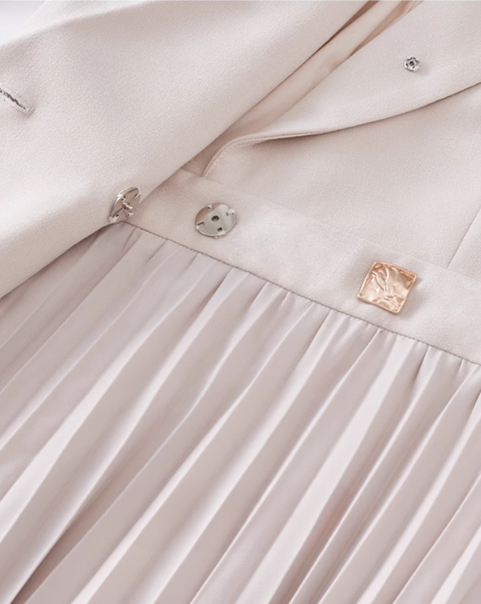 Formal jacket dress (White)