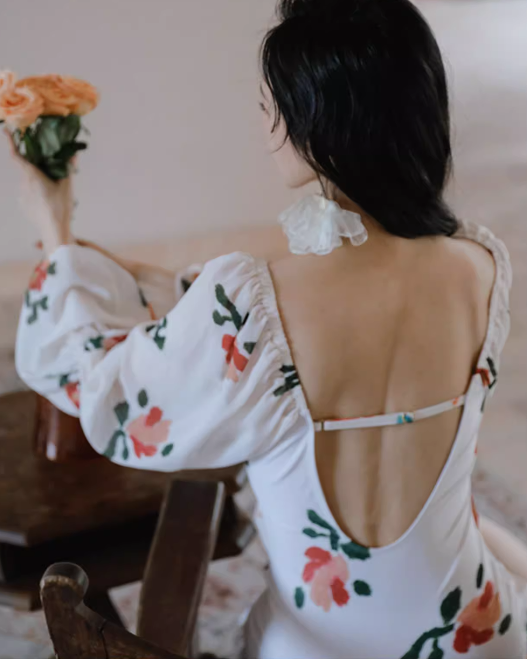 Romantic Floral One-Piece Swimwear