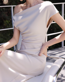 Elegant tight square neck dress (long sleeves)