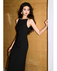 Luxury slit long dress