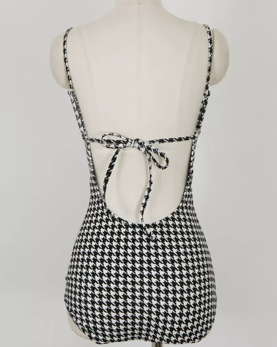 French Check Monokini