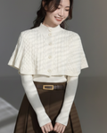 2-piece cape knit