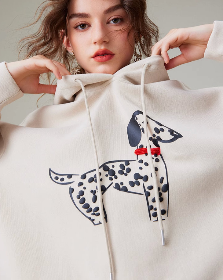 Dog design hoodie