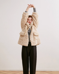 Sheep boa coat