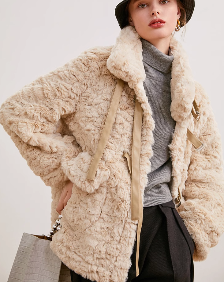 Sheep boa coat