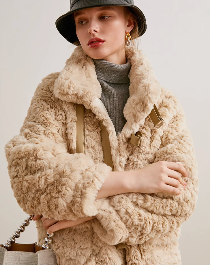 Sheep boa coat