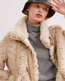 Sheep boa coat