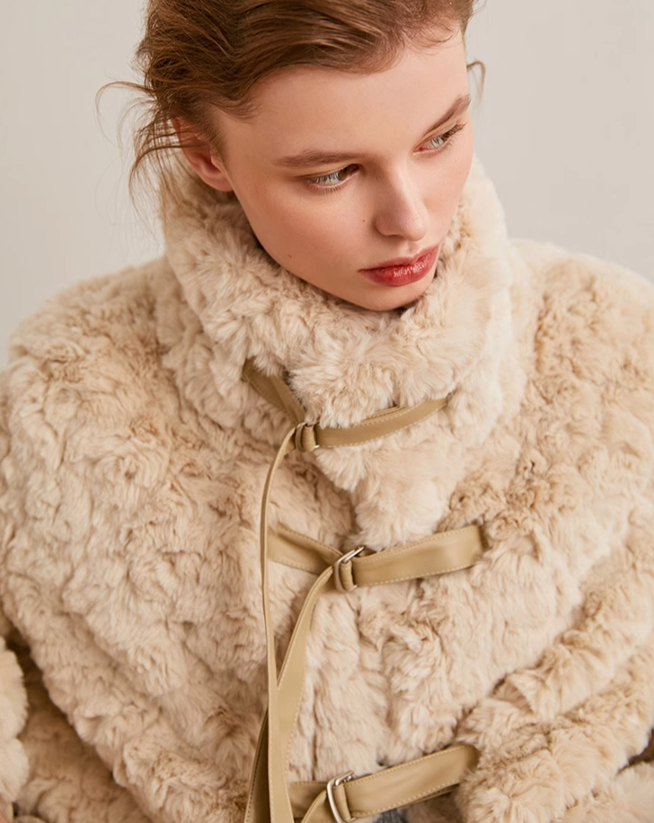 Sheep boa coat