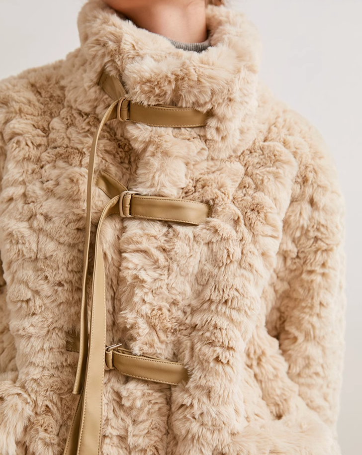 Sheep boa coat