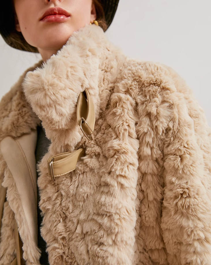 Sheep boa coat