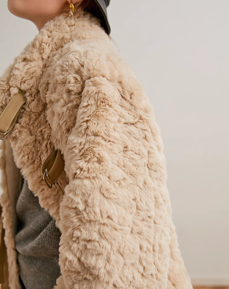Sheep boa coat