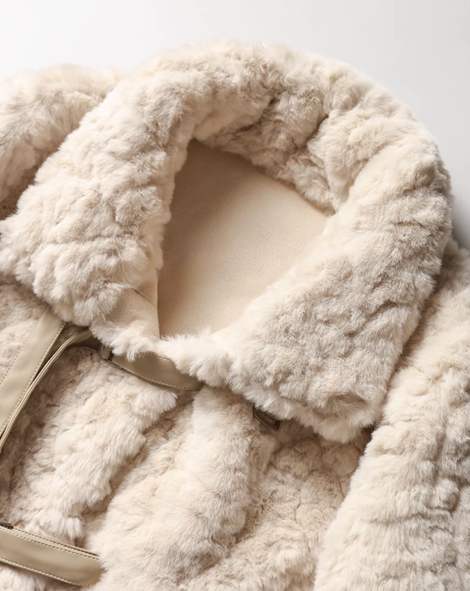 Sheep boa coat