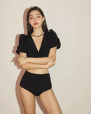 Puff sleeve swimwear