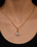 Crystal stone earrings & necklace
