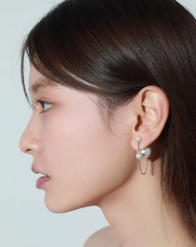 2way pearl earrings