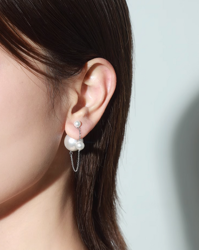 2way pearl earrings