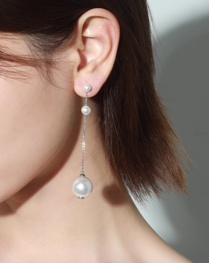 2way pearl earrings