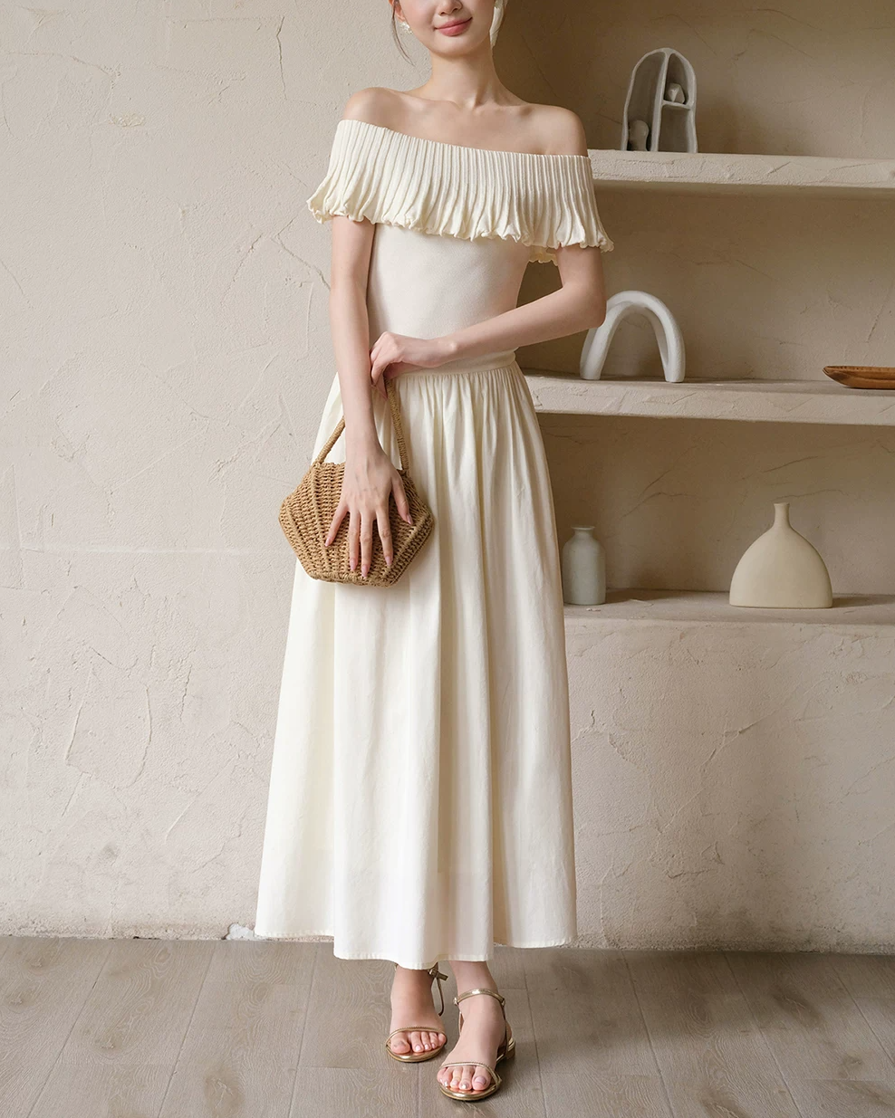 Wide leg pants &amp; tube top setup