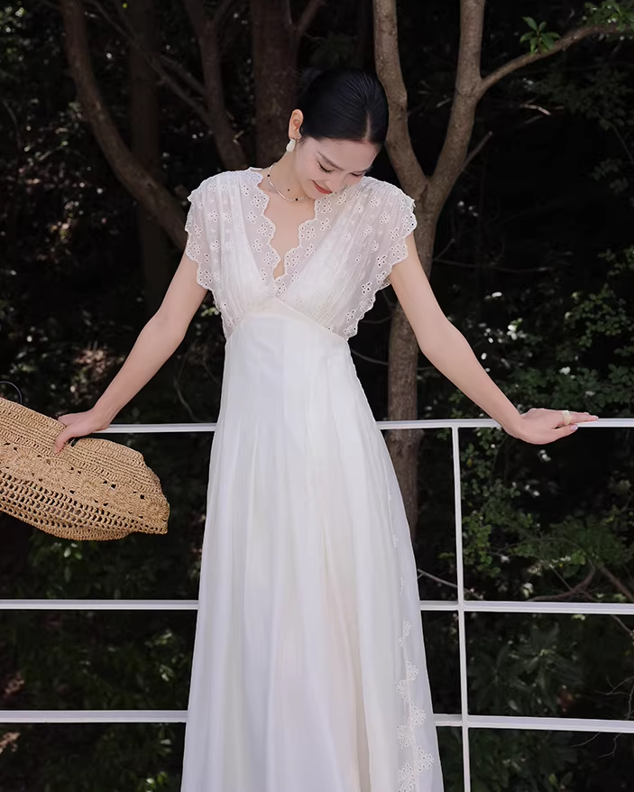 Airy White Maxi Dress
