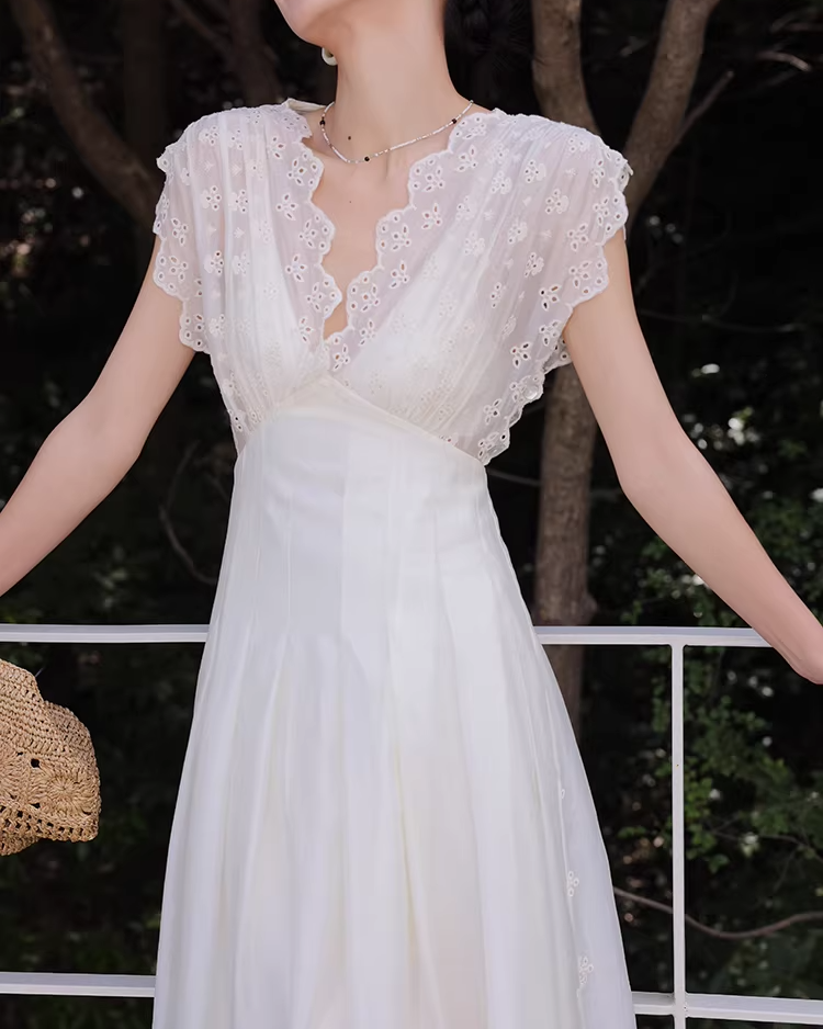 Airy White Maxi Dress