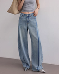 Vintage Gradient High-Waisted Wide-Leg Jeans