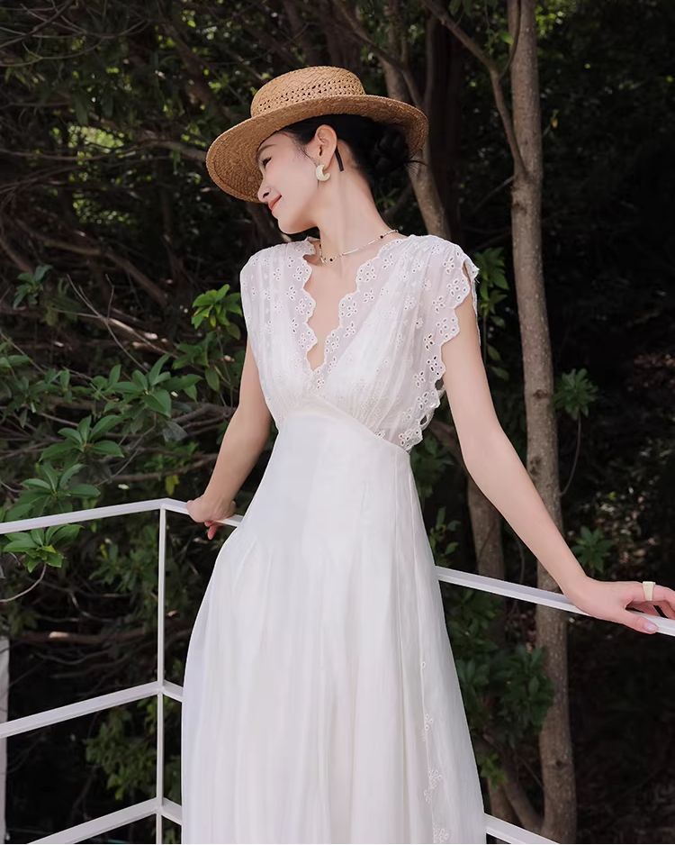 Airy White Maxi Dress