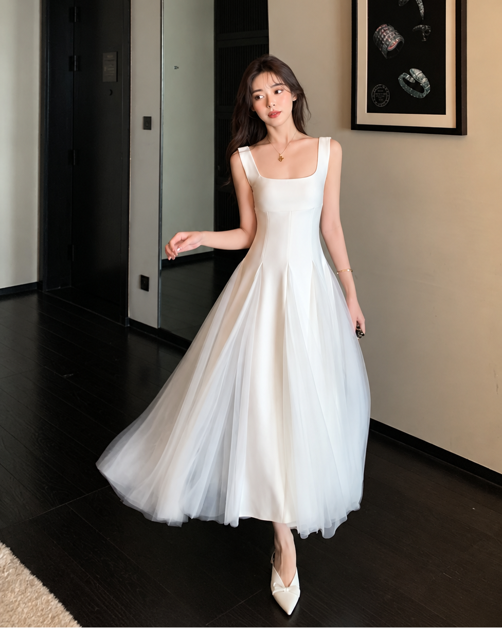 White Camille Princess Dress