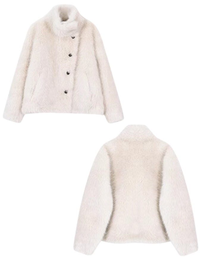 Off-white sheep coat