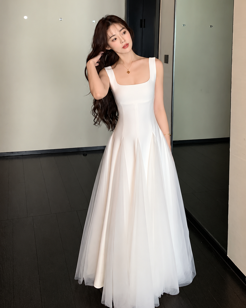 White Camille Princess Dress