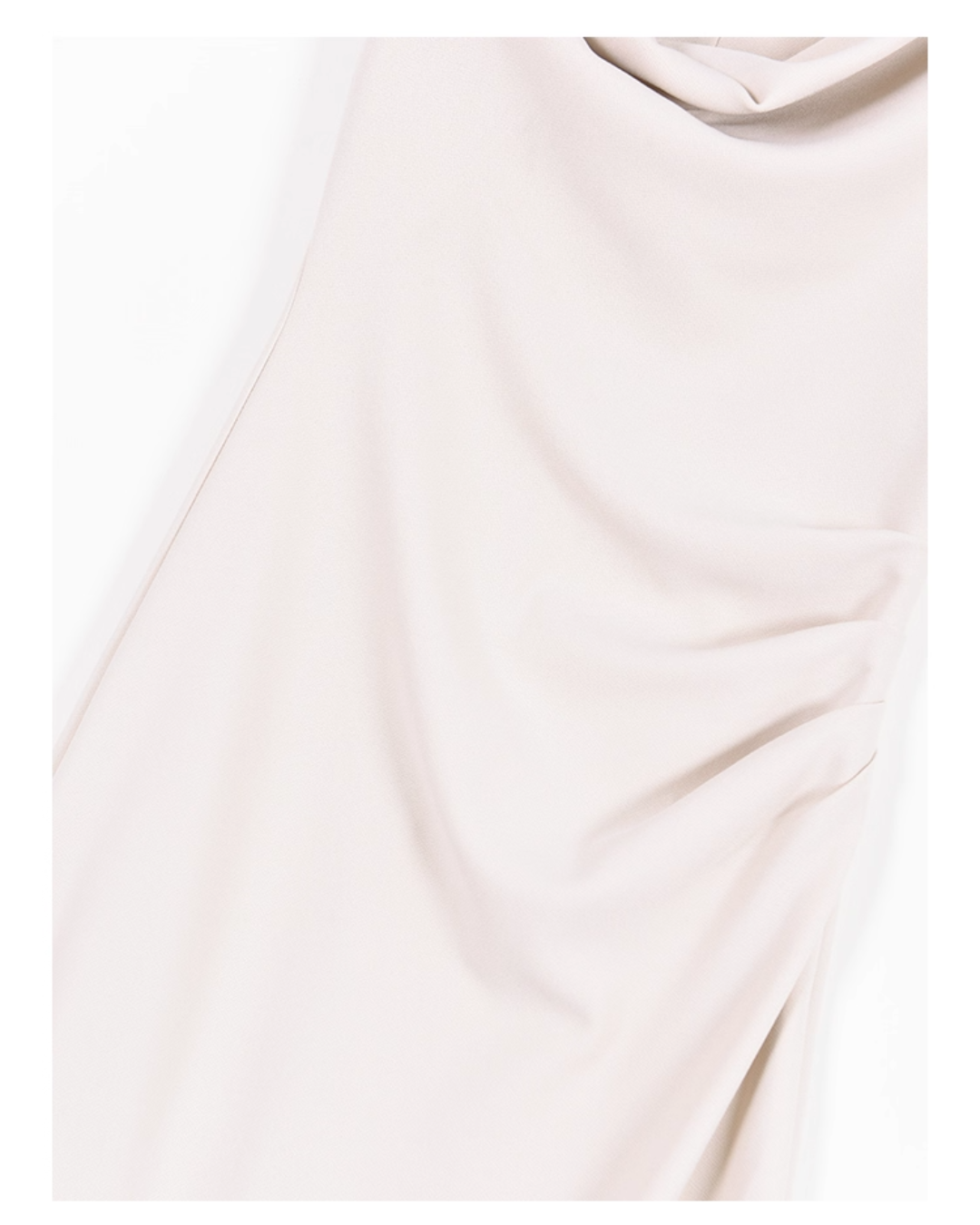 Asymmetric Draped One-Shoulder Dress