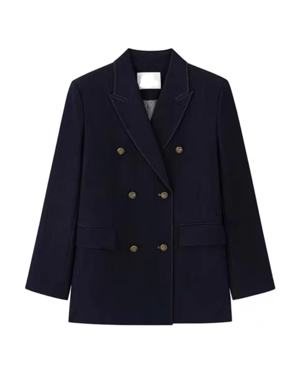 Double-Breasted Denim Jacket