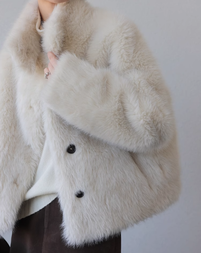 Off-white sheep coat
