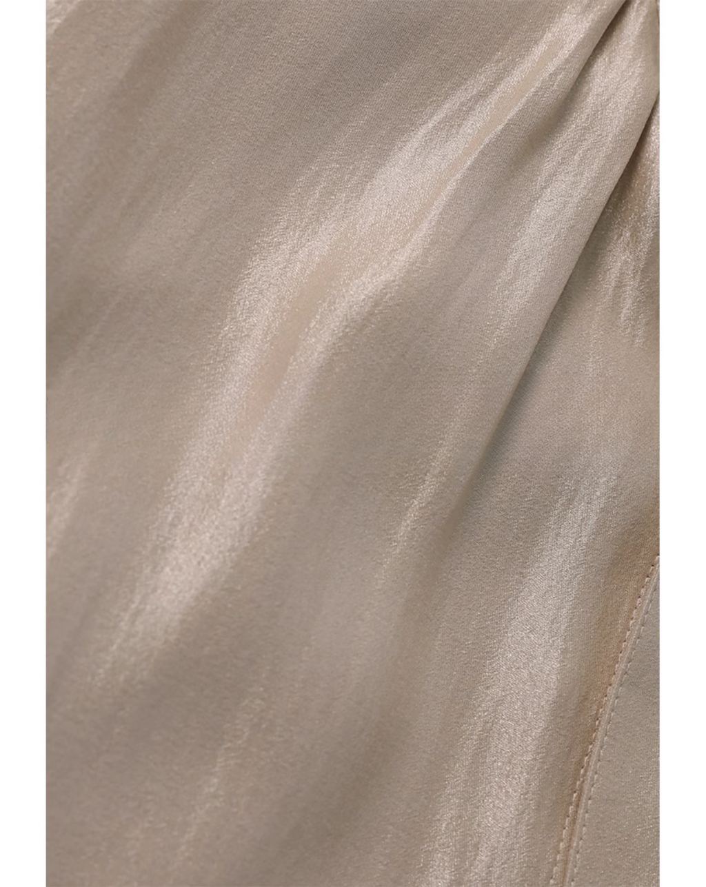 Champagne silk ribbon shirt