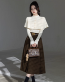 2-piece cape knit