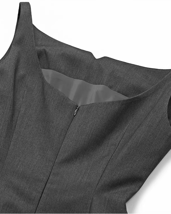 Royal Draped Pencil Dress