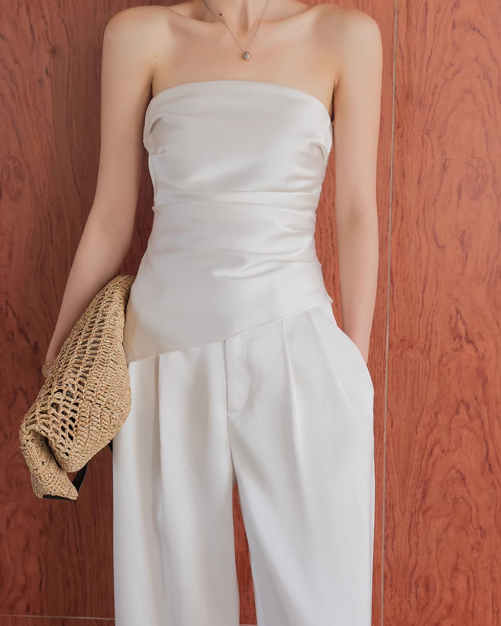 Wide leg pants &amp; tube top setup