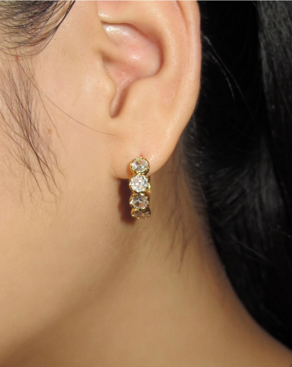 Round Zirconia Earrings