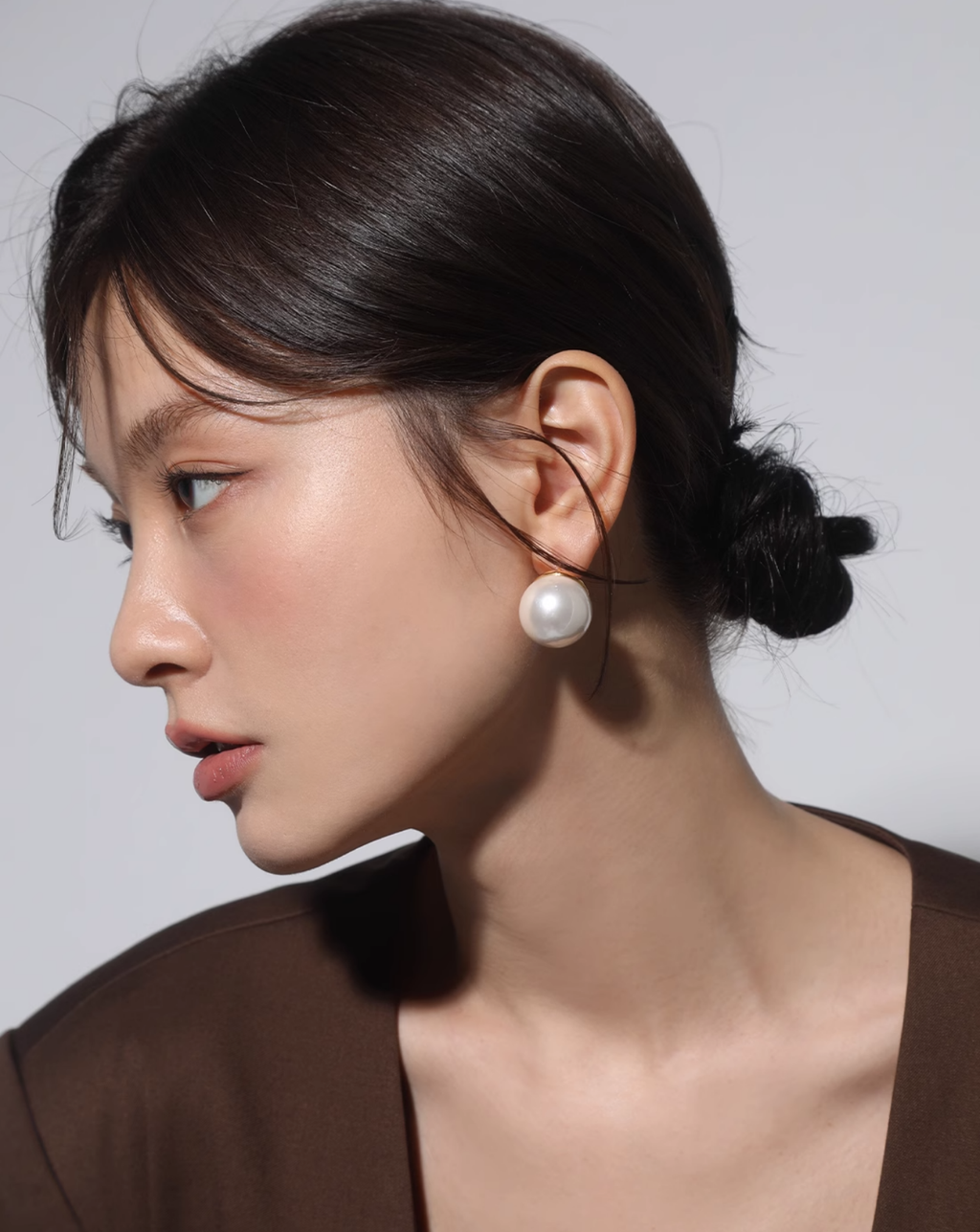 Classic One-Pearl Stud Earrings