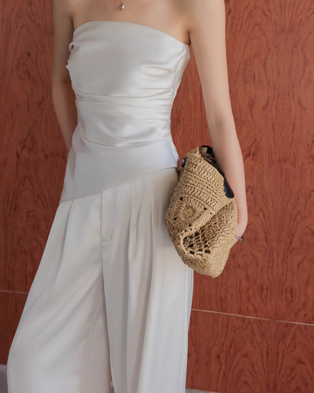 Wide leg pants &amp; tube top setup