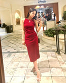 Luxury slit long dress