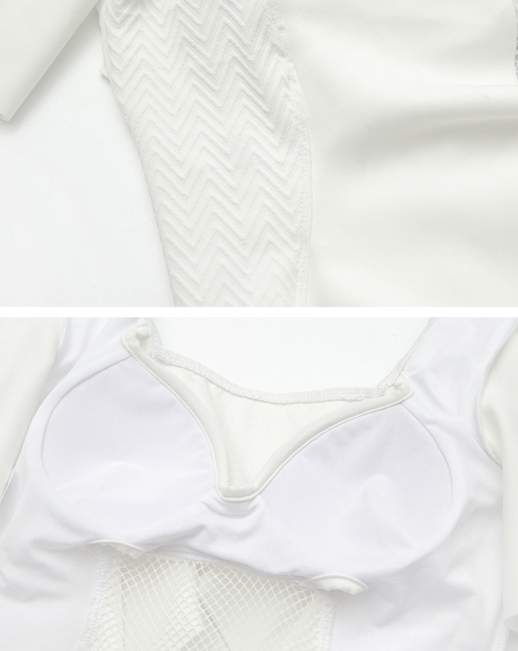 Frill shoulder swimwear