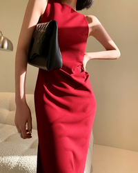 Luxury slit long dress
