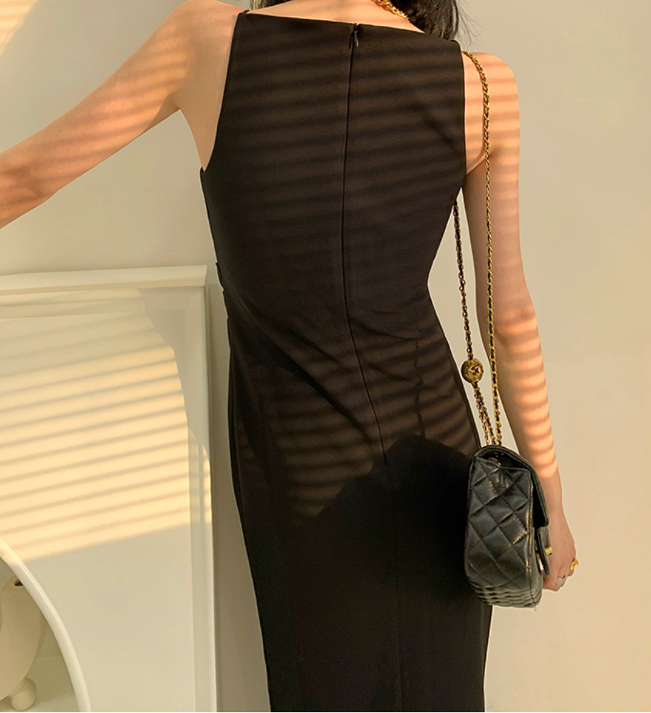 Luxury slit long dress